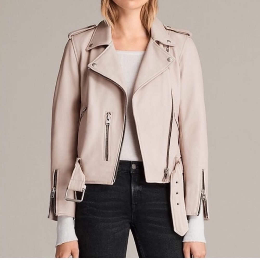 All Saints Balfern Leather Biker Jacket